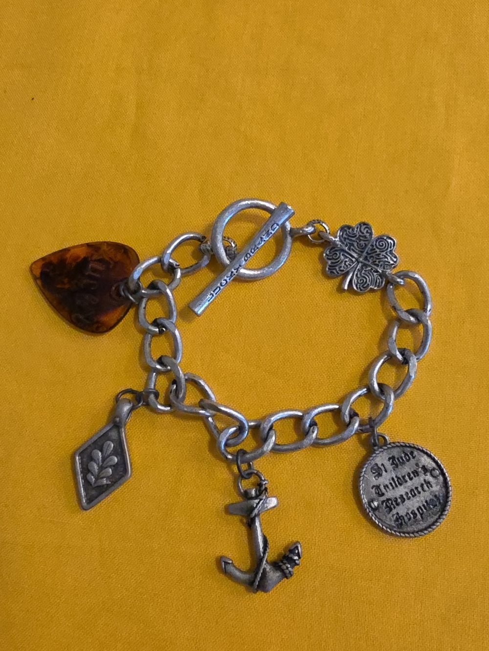 Lucky Brand ▪︎ Charm Bracelet with Multiple Charms ▪︎ Silver-Tone ▪︎ UNIQUE!